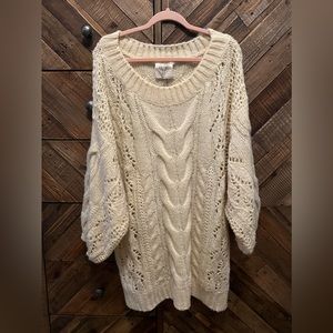 Fantastic Fawn Oversized Sweater Dress/Tunic